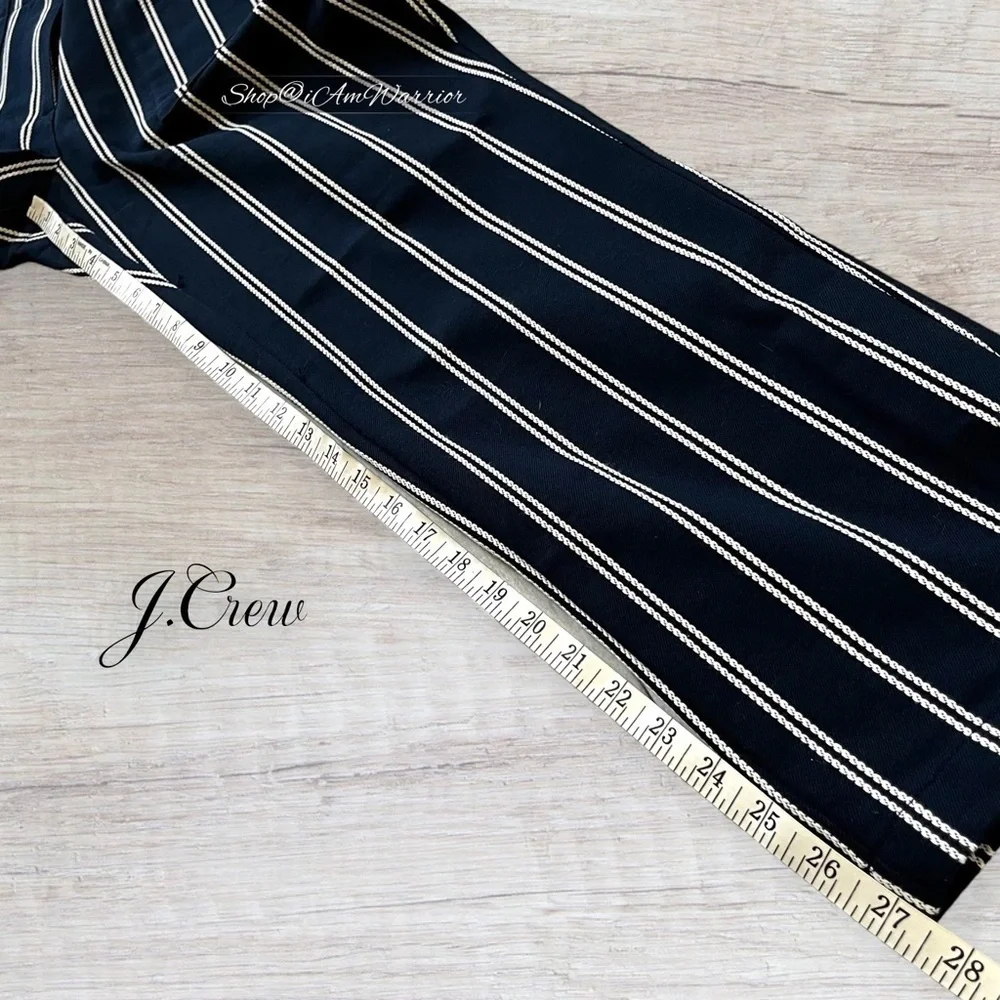 J.Crew NWT navy sailor pants in pinstripe *shop@iamwarrior